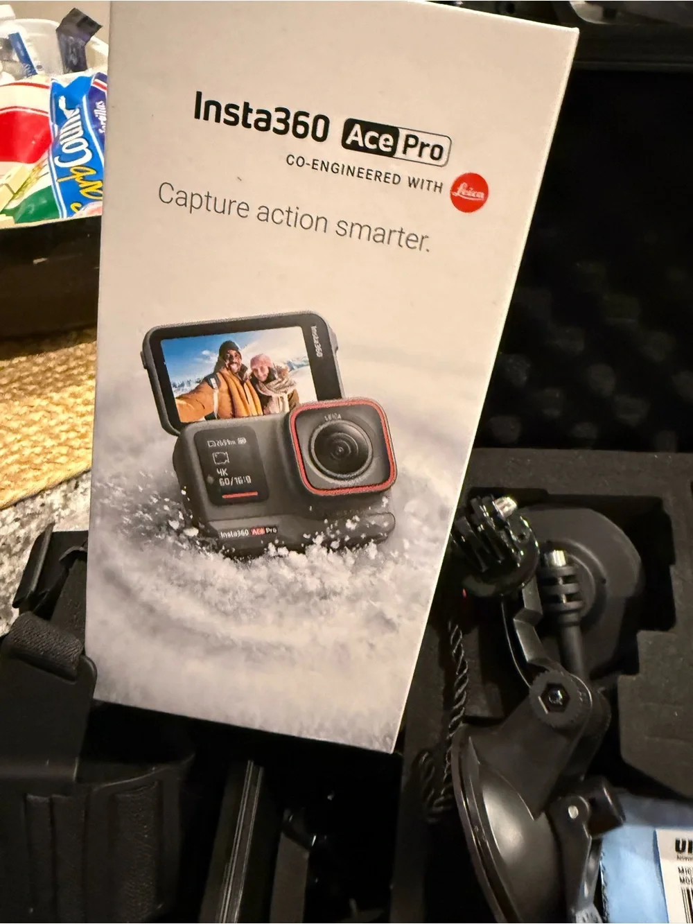 Ace Pro Action Camera — Black with Red Accent